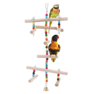 Bird Swing Cage Toy with Bells