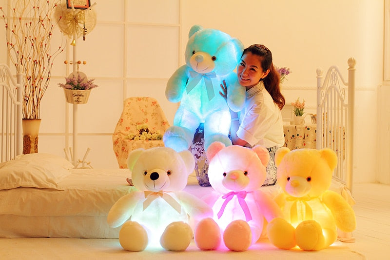 20 inch Light Up LED Glowing Teddy Bear ( including FREE Gift )