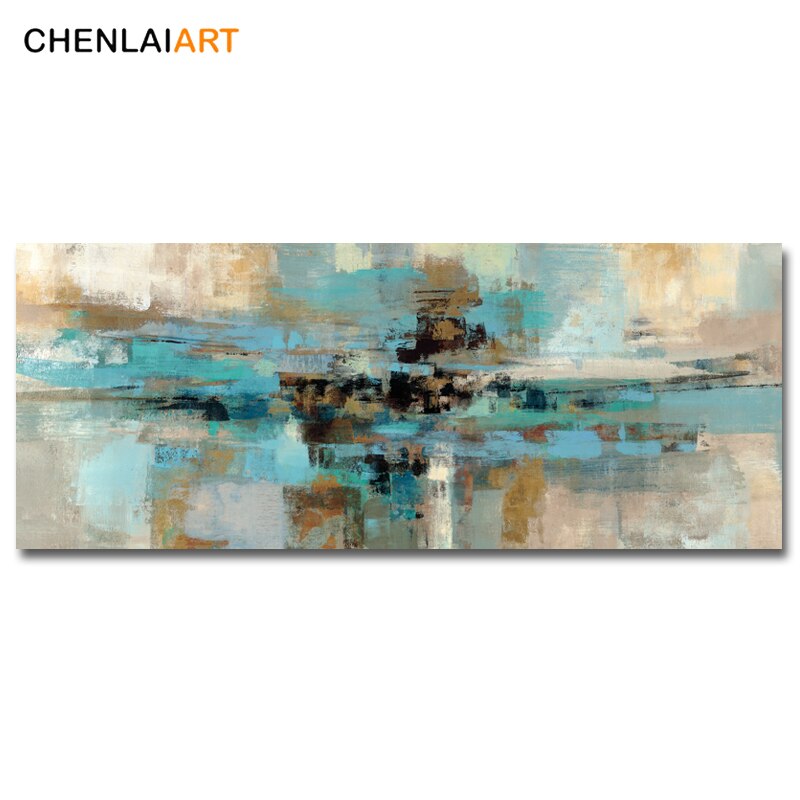 Abstract Long Canvas Painting ( Unframed)