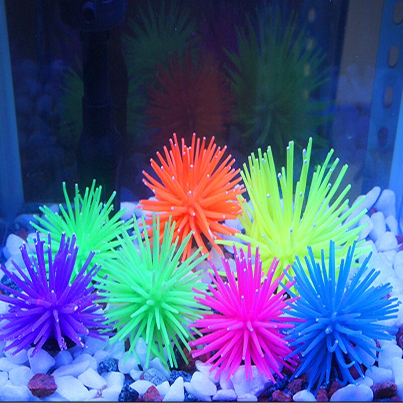 5Pcs Aquarium Fluorescent Simulation Coral Ornaments