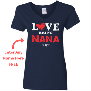 I Love Being Grandma - Customizable T-Shirt