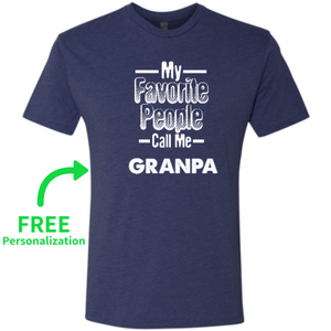 My Favorite People Call Me Grandpa - Premium Soft Heather T-Shirt