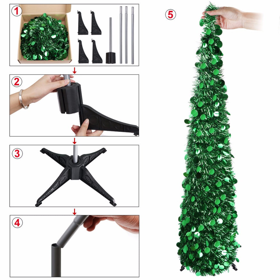 Slim Collapsible Christmas Tree