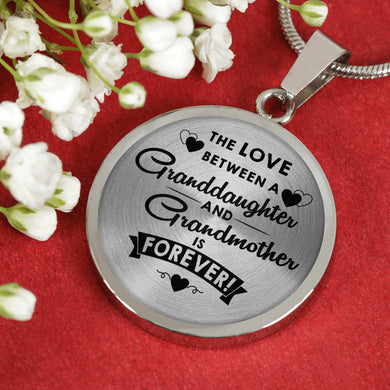 The Love Between for Granddaughter and for Grandmother Necklace