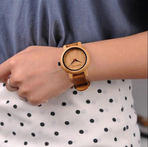 The Love Between for Granddaughter and for Grandmother Wooden Watch